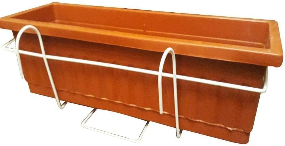 حوض زراعة بلاستيك خورشيد  مقاس 42*20*16 سم لون بني (طوبي)