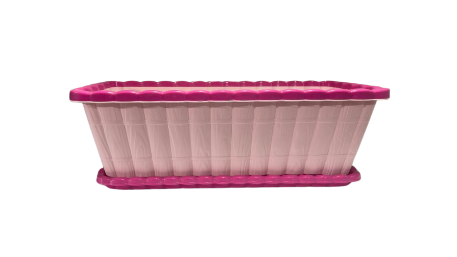 حوض زراعة بلاستيك خورشيد مقاس 30*19*11 سم 2 لون