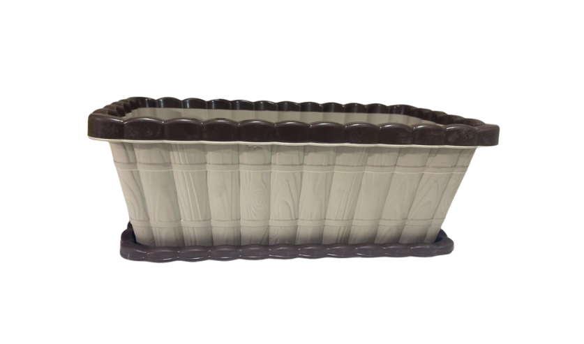 حوض زراعة بلاستيك خورشيد مقاس 43*19*14 سم 2 لون