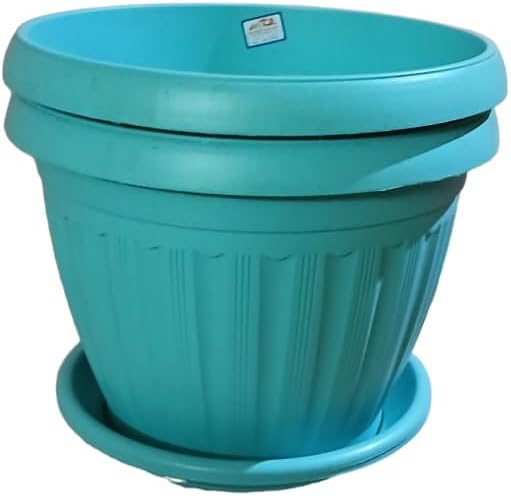 شالية (إصيص) بلاستيك ألماني خورشيد مقاس 20سم ألوان