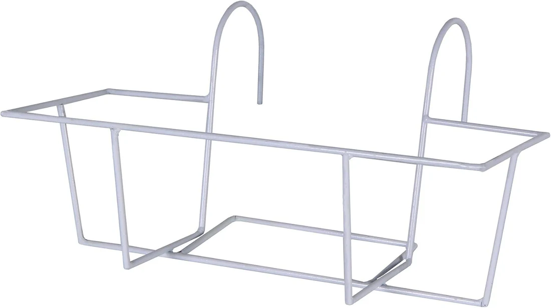 حامل أحواض بلكونة معدن مستطيل 40*17 سم