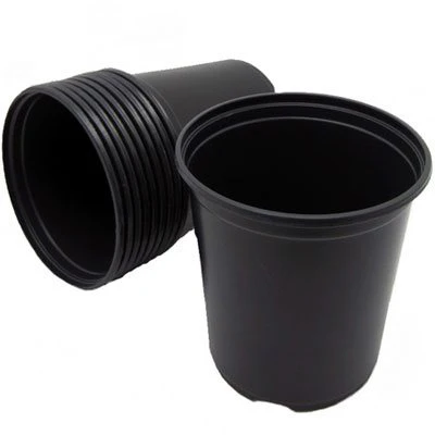 إصيص بلاستيك إسود 16 ( قطر 16سم وإرتفاع 13سم)