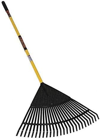 مكنسة أوراق بلاستيكية  تركي 22سن بيد خشب