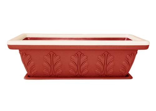 حوض زراعة بلاستيك عنبرصغير  مقاس 38*19*17 سم الوان