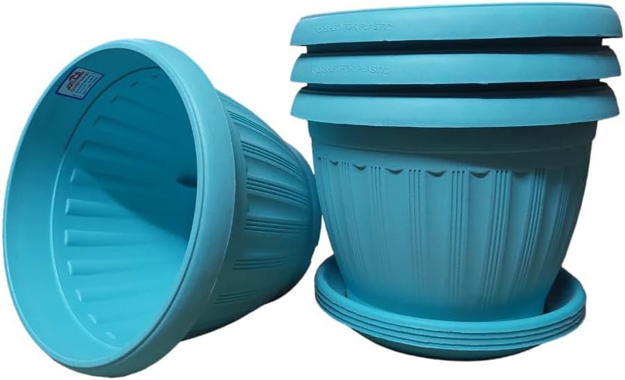 شالية (إصيص) بلاستيك ألماني خورشيد مقاس 30سم ألوان