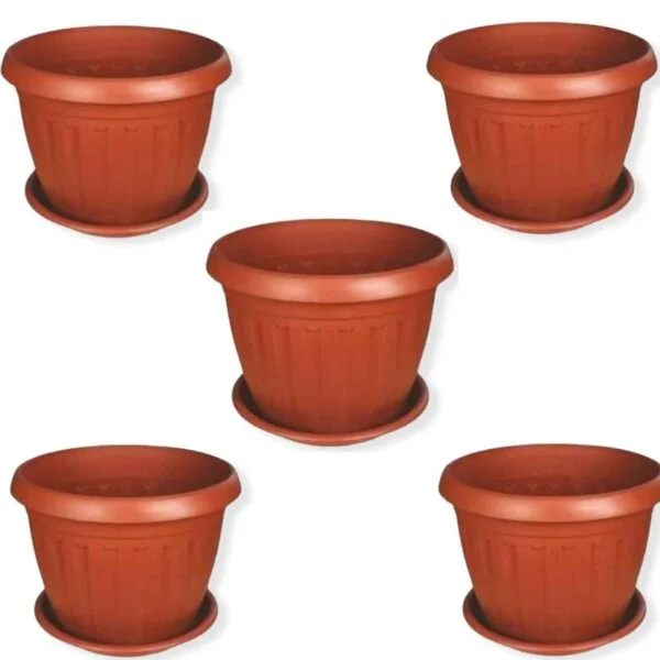 شالية (إصيص) بلاستيك ألماني خورشيد مقاس 40 سم طوبي