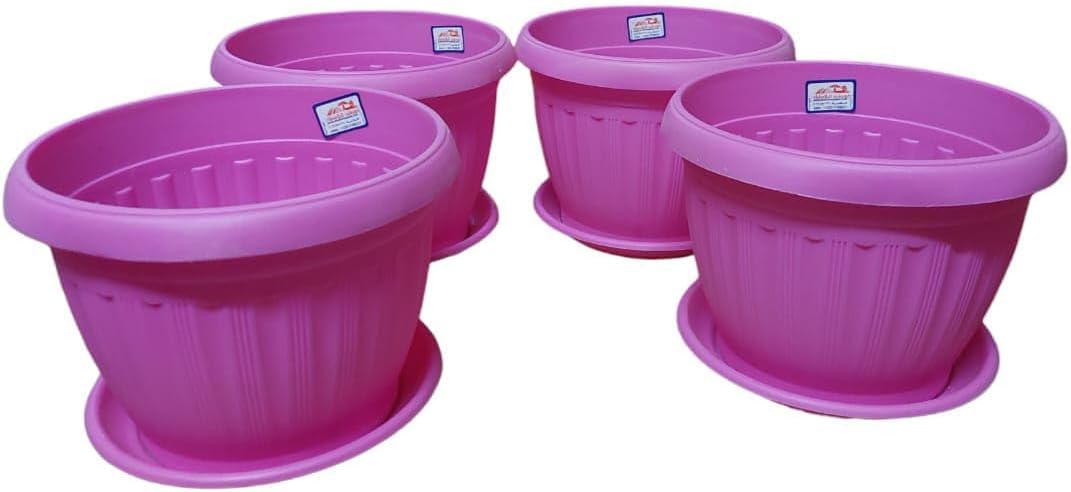 شالية (إصيص) بلاستيك ألماني خورشيد مقاس35سم ألوان