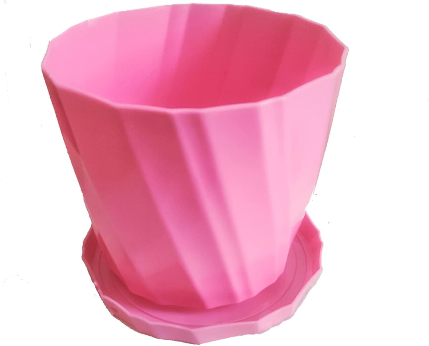 شالية (إصيص) بلاستيك ريحان مقاس 20 سم الوان