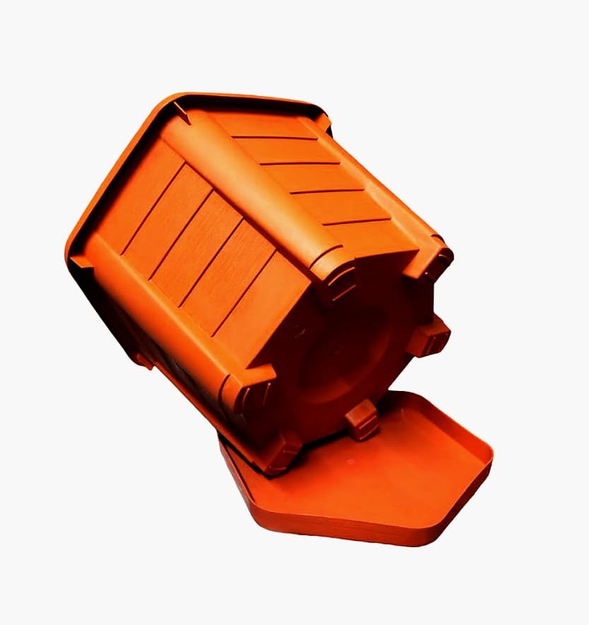 حوض زراعة بلاستيك مكرميه زاوية مقاس  24*15سم طوبي