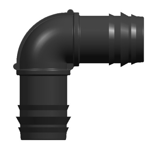 كوع بولي إيثيلين إليزية 16 مم حقن