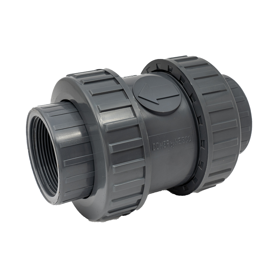 محبس عدم رجوع بي في سي لاكورين كومر سن داخلي  2 بوصة ضغط 16 بار