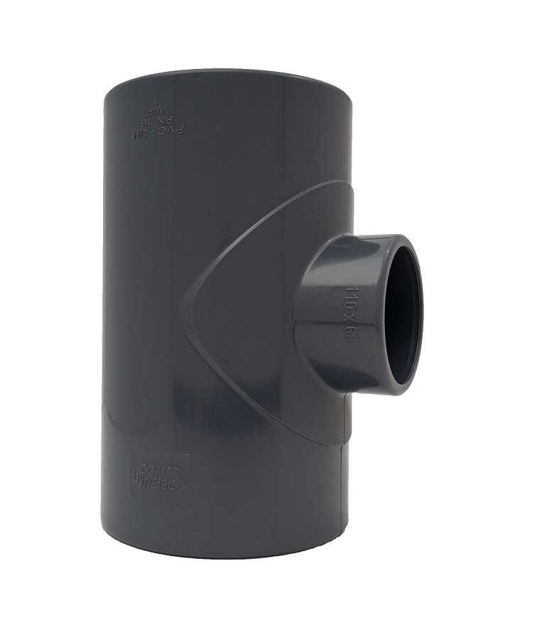 مشترك بي في سي حرف تي كومر 50/32 مم ضغط 16 بار