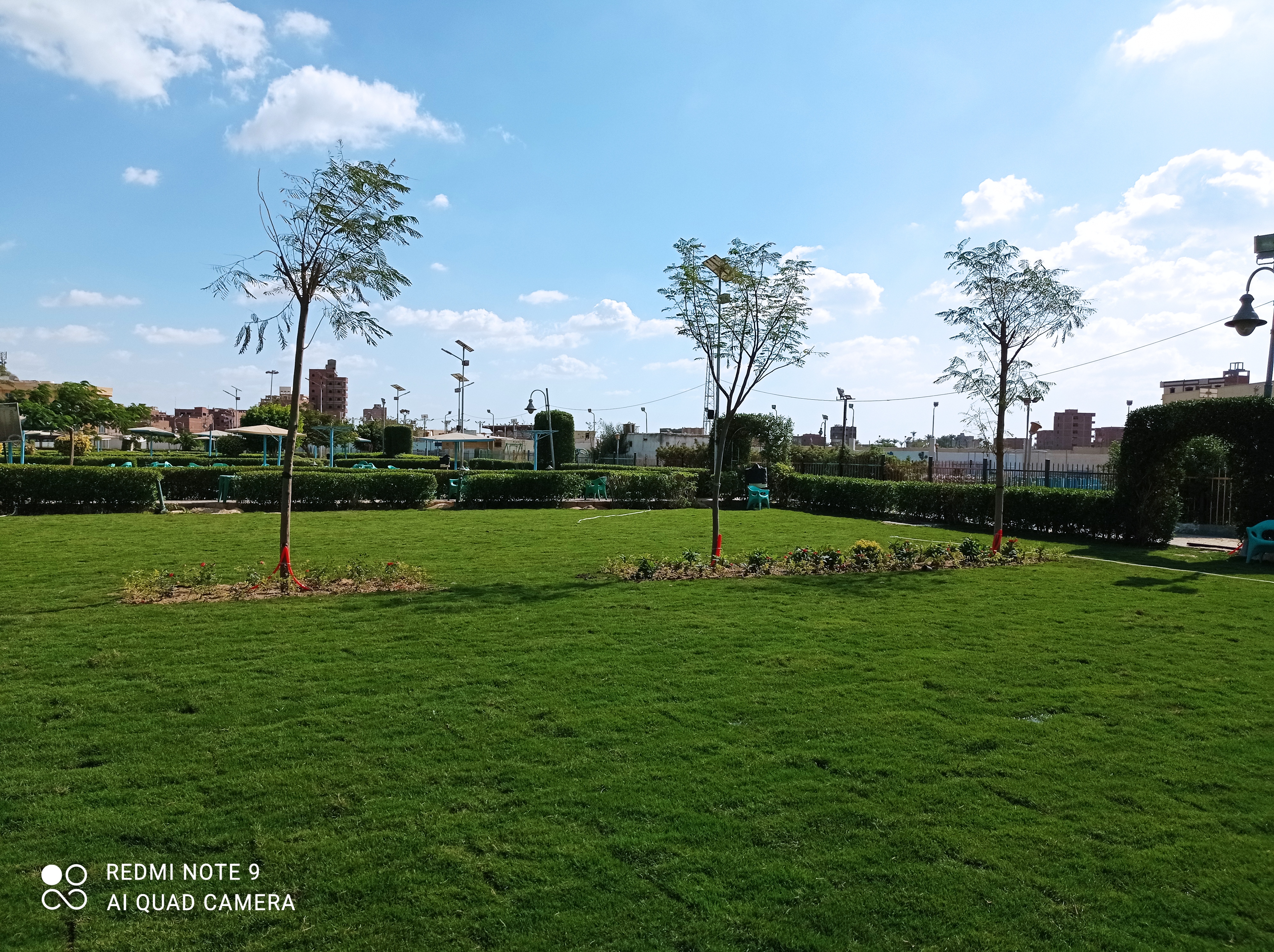 أعمال التطوير في نادي قارون بالفيوم